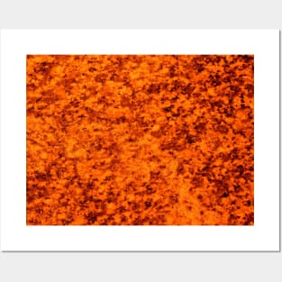 Orange Marble Texture Posters and Art